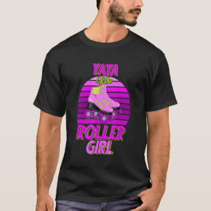 T-shirt Yaya De L'Anniversaire Fille Roller Skating Party