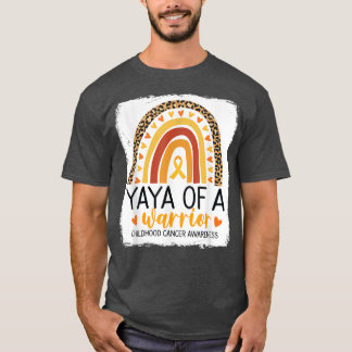 T-shirt Yaya D'Un Guerrier Empreinte de léopard Cancer De 