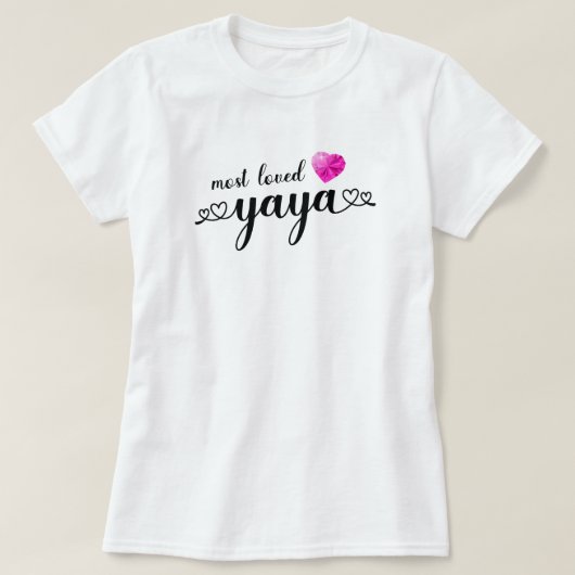 T-shirt YaYa le plus aimé (Design devant)