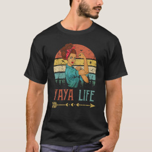 T-shirt Yaya Life Femmes Rosie Vintage Décor Rétro Grand-m