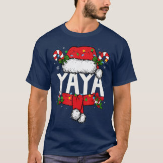 T-shirt Yaya Noël Pyjama Père Noël Famille Tenue Assortie