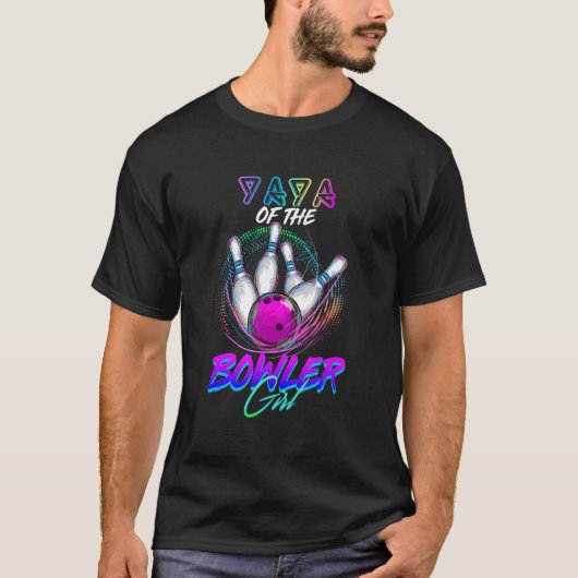 T-shirt Yaya Of The Bowler Girl Matching Family Bowling Pa (Devant)