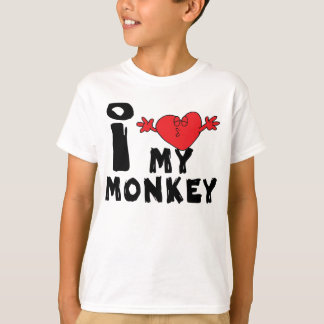T-shirt Year of The Monkey "I Love My Monkey"
