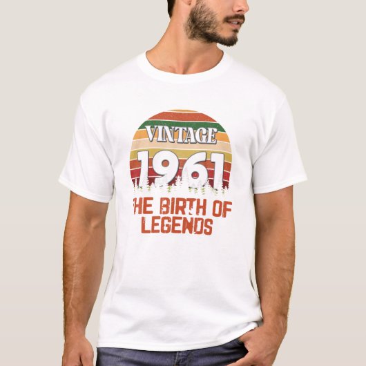 T-shirt Years Old Vintage 1961 (Devant)