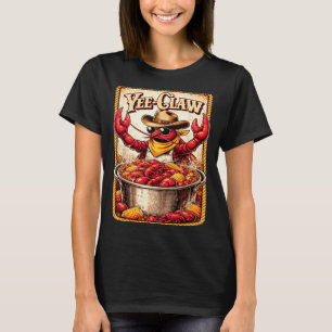 T-shirt Yee Claw Drôle Vintage Bouillabaisse de écrevisses