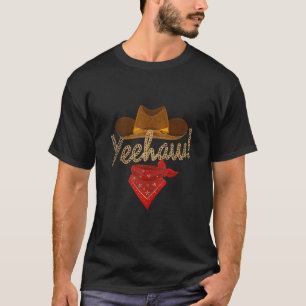T-shirt Yeehaw Cowboy Cowgirl Western Pays Howdy Southe