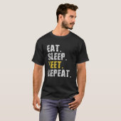 T-shirt Yeet Manger Sleep Répéter Mème Drôle Slogan Ados G (Devant entier)