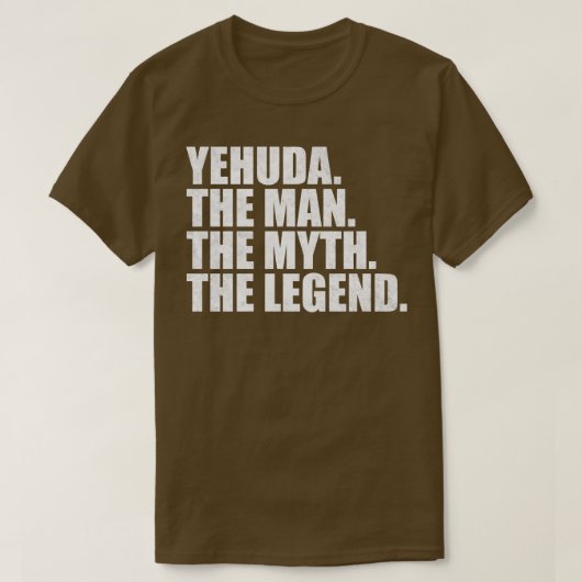 T-shirt Yehuda Yehuda Nom Yehuda prénom (Design devant)