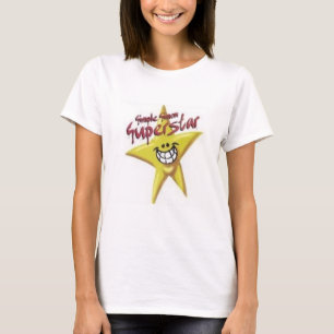 T-shirt Yel simple de dames de superstar de Simon. Dessus