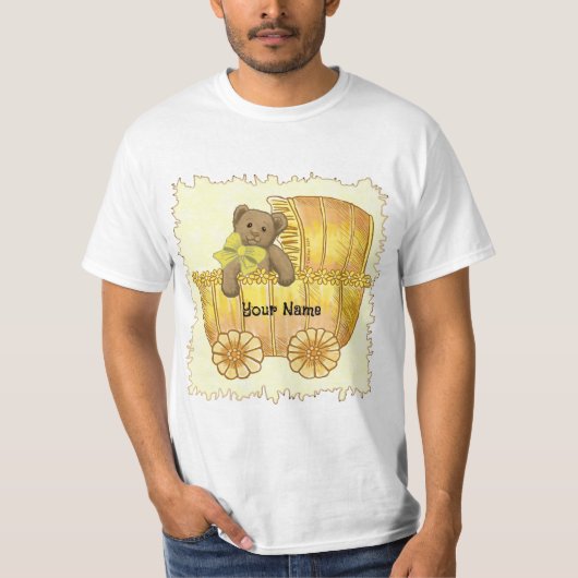 T-shirt Yellow Baby Buggy   (Devant)