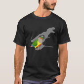 T-shirt Yellow Côté Rex Funny Dinosaur Parrot Birb (Devant)