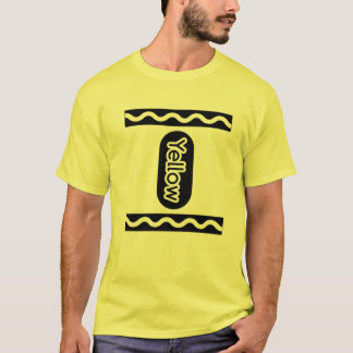 T-shirt Yellow-Crayon Halloween Costume T Couple Friend Gr