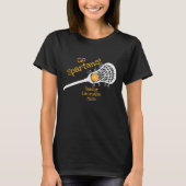 T-shirt Yellow Go Team Lacrosse Maman (Devant)