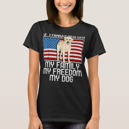 T-shirt Yellow Labrador Retriever (Devant)