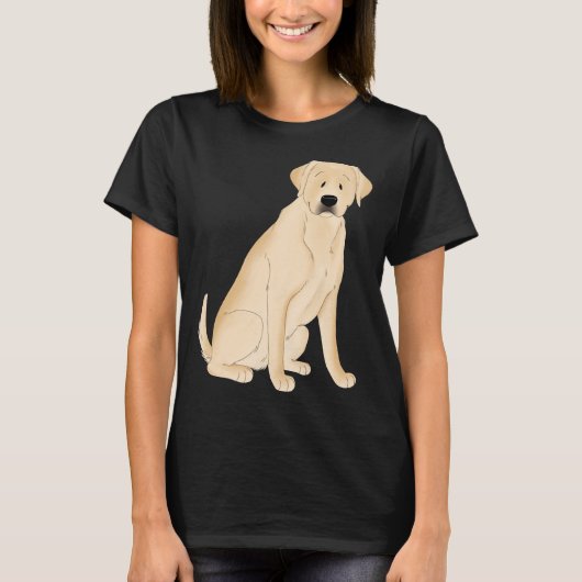 T-shirt Yellow Labrador Retriever (Devant)