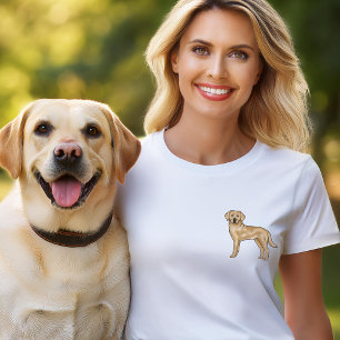 T-shirt Yellow Labrador Retriever Art Cute Lab Portrait