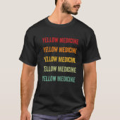 T-shirt Yellow Medicine Comté Minnesota Rainbow Text (Devant)