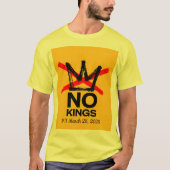 T-shirt Yellow No Kings 3 (Devant)