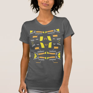 T-shirt Yellow Orange gris symétrique Art Sud-Ouest