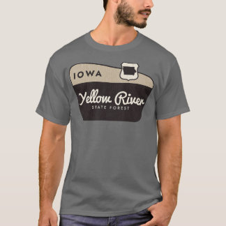 T-shirt Yellow River State Forest Iowa Affiche de bienvenu