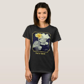 T-shirt Yellow Rose Cluster Partial Color Personalized (Devant entier)