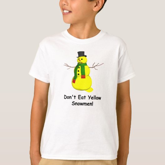 T-shirt Yellow Snowman (Devant)
