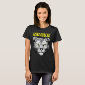 T-shirt Yellow Style Apres Ski Snow Leopard (Devant entier)