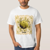 T-shirt Yellow Tribal Yin Yang (Devant)