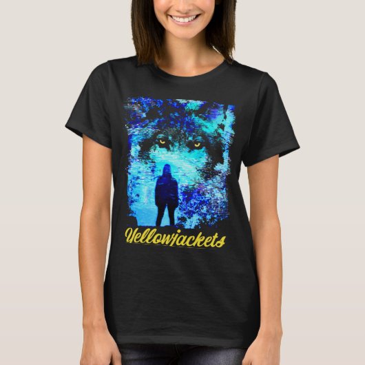 T-shirt Yellowjackts Wolf Eyes (Devant)