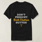 T-shirt Yellowstone Beth Dutton Button  (Design devant)