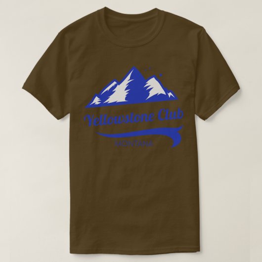 T-shirt Yellowstone Club Ski Montana 7 (Design devant)
