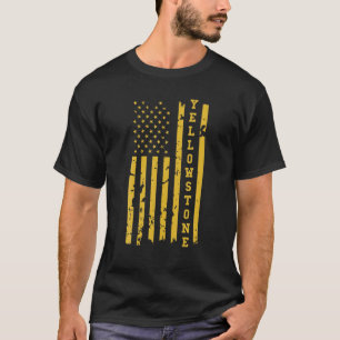 T-shirt Yellowstone Distressed American Flag