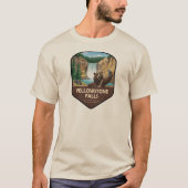 T-shirt Yellowstone Falls Bear Selfie Shield (Devant)