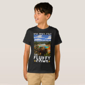 T-shirt Yellowstone National Park Bison Do Not Pet The Flu (Devant entier)