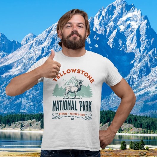 T-shirt Yellowstone National Park Cute Landscape