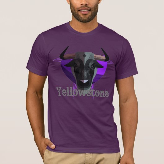 T-shirt Yellowstone pour hommes (Devant)