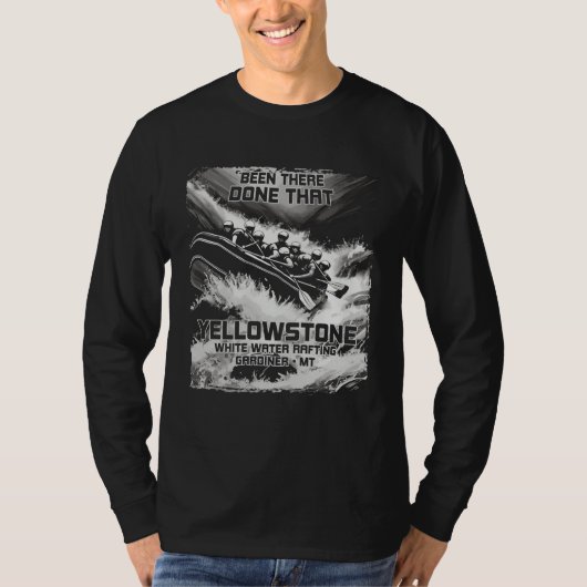 T-shirt Yellowstone White Water Rafting River Rapids Monta (Devant)