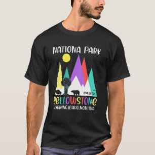 T-shirt Yellowstone Wyoming Parc national américain Vacanc