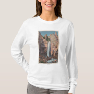 T-shirt Yellowstone, WYView des automnes de tour