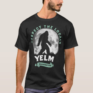 T-shirt Yelm WA Respectez la Pleine lune locale