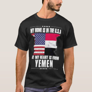 T-shirt Yéménite Patriot Américain Cultivé Fier Accueil Co
