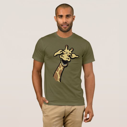 T-shirt Yer 'Avin' A Giraffe riant tee graphique (Devant entier)