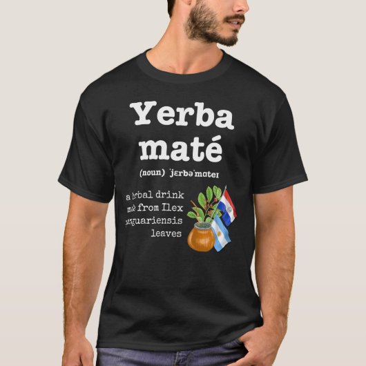 T-shirt YERBA MATE Définition (Devant)