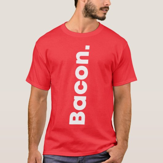 T-shirt Yes Bacon no Kevin Food lovers Bacon lovers food f (Devant)