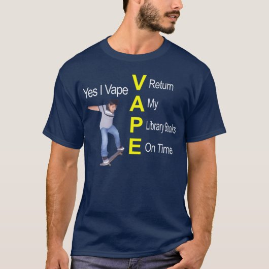 T-shirt Yes I Vape Dank (Devant)