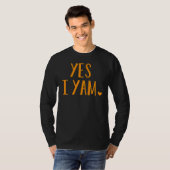 T-shirt Yes I Yam  Thanksgiving Halloween Matching Couple (Devant entier)