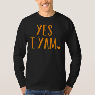 T-shirt Yes I Yam  Thanksgiving Halloween Matching Couple