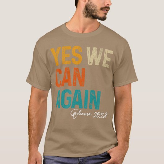 T-shirt Yes We Can Again Obama For 2028 48th President (Devant)