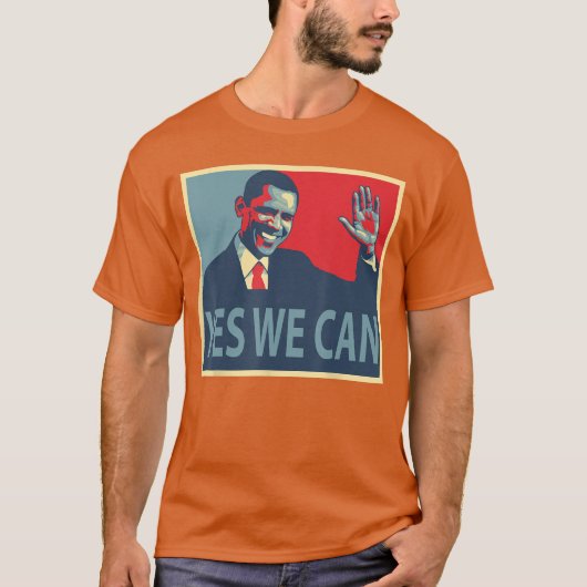 T-shirt Yes We Can Barack Obama President (Devant)