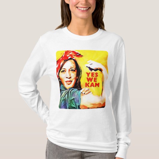 T-shirt Yes We Kam - Kamala Harris Tim Walz 2024 (Devant)